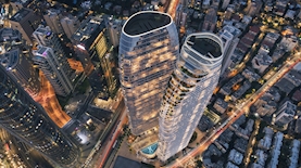 מגדל ביטוח ואזורים מגדל הבורסה, צילום: 3DVISION